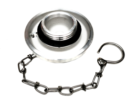 Storz AFSLUITBARE aluminium schroefdeksel NOK | NA 81 MET DRIEKANTSLOT + ketting (Storz 65)
