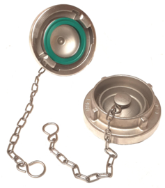 Storz blindkappen | afsluitkappen RVS 316 | INOX + ketting