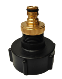 Gardena messing verloopstuk | reducer naar IBC S60 x 6  binnendraad