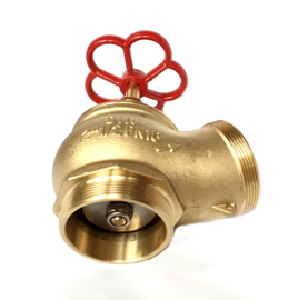 Brandkraan | spindelafsluiter messing - 2" | DN50 | 2 duims voor droge brandleidingen  volgens DIN 14461-3 + NEN-EN 671