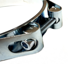 Breedband slangklem 2-delig Heavy Duty gegalvaniseerd staal W1 | Klembereik 95 - 105 mm voor 4" | DN 100 brandslang