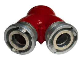 Verzamelstuk |  Broekstuk met terugslagklep 4" BSP binnendraad - Storz 81-81