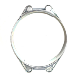 Breedband slangklem 2-delig Heavy Duty gegalvaniseerd staal W1 | Klembereik 95 - 105 mm voor 4" | DN 100 brandslang