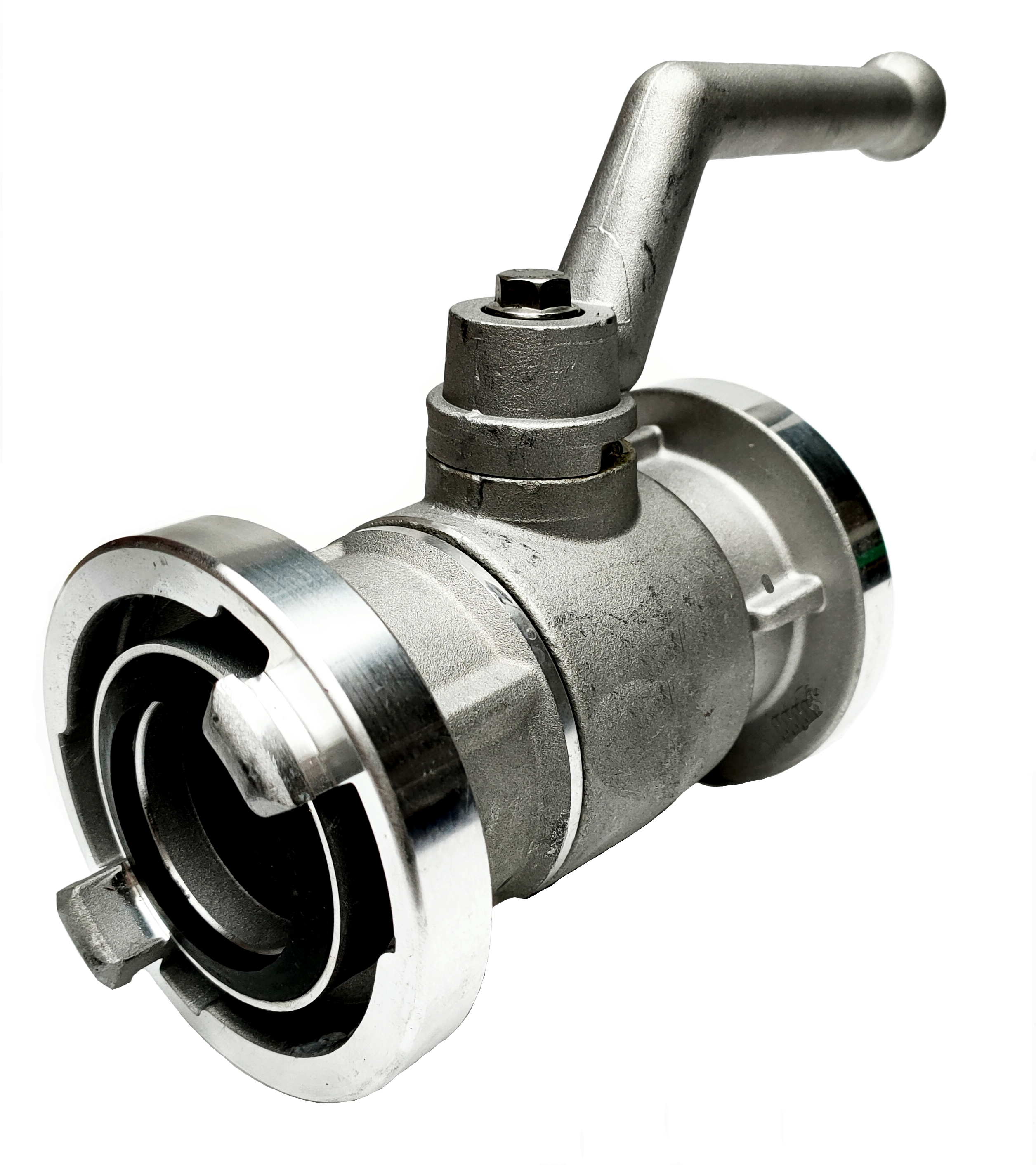 Aluminium kogelkraan | Hose shut-off | Linear Ball Valve DN50 + Storz 
