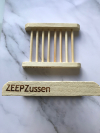 Houten spijlen zeepplankje