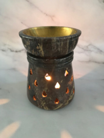 Stenen Brander M druppel gouden schaaltje