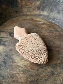 Handgemaakte terracotta voet scrubsteen schildpad