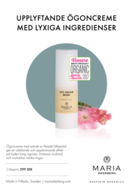 EYE CREAM MORE| Luxe oogcreme met extract van de Perzische zijdeboom. Liftende en ontgiftende werking voor elk huidtype.