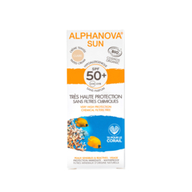 ALPHANOVA SUN TINTED FACE CREAM LIGHT SPF 50 | een licht gekleurde zonnebrand crème voor de gevoelige huid