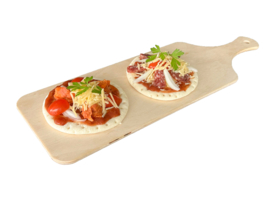 MINI PIZZA, TAPAS & BRUSCHETTA  PLANKJES  43 x 14 cm , set van 3 stuks