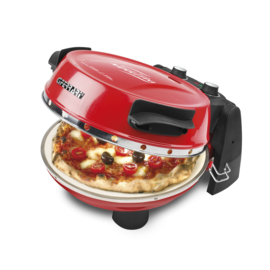 Pizzaoven G3 FERRARI PIZZERIA SNACK NAPOLETANA rood + alu pizzaspatels + pizza snijder + pizzaplank