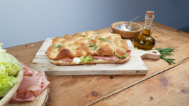 FOCACCIA  20x30 cm , volledig handgemaakt , Made in Italy, 2 stuks
