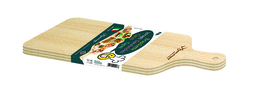 MINI PIZZA, TAPAS & BRUSCHETTA  PLANKJES  43 x 14 cm , set van 3 stuks