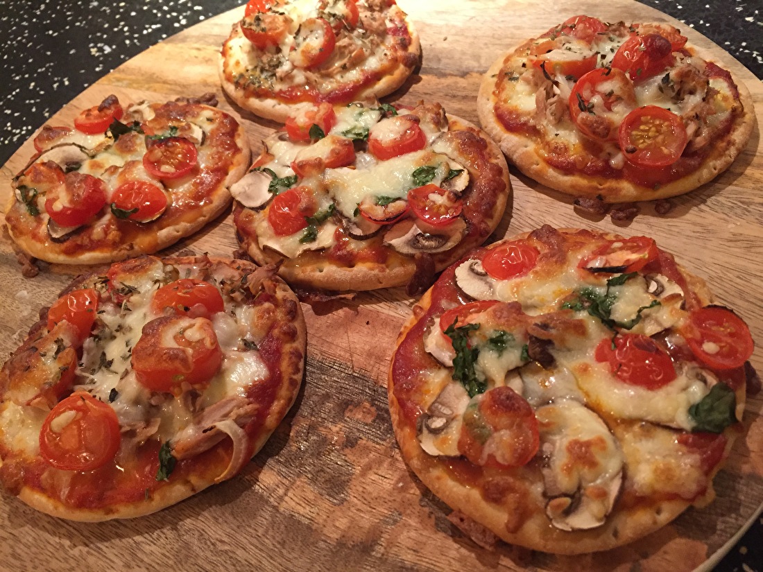 Mini pizza gemaakt met heerlijke pizzarette recepten