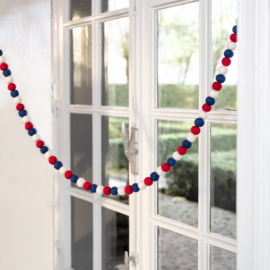 vilten slinger rood wit blauw