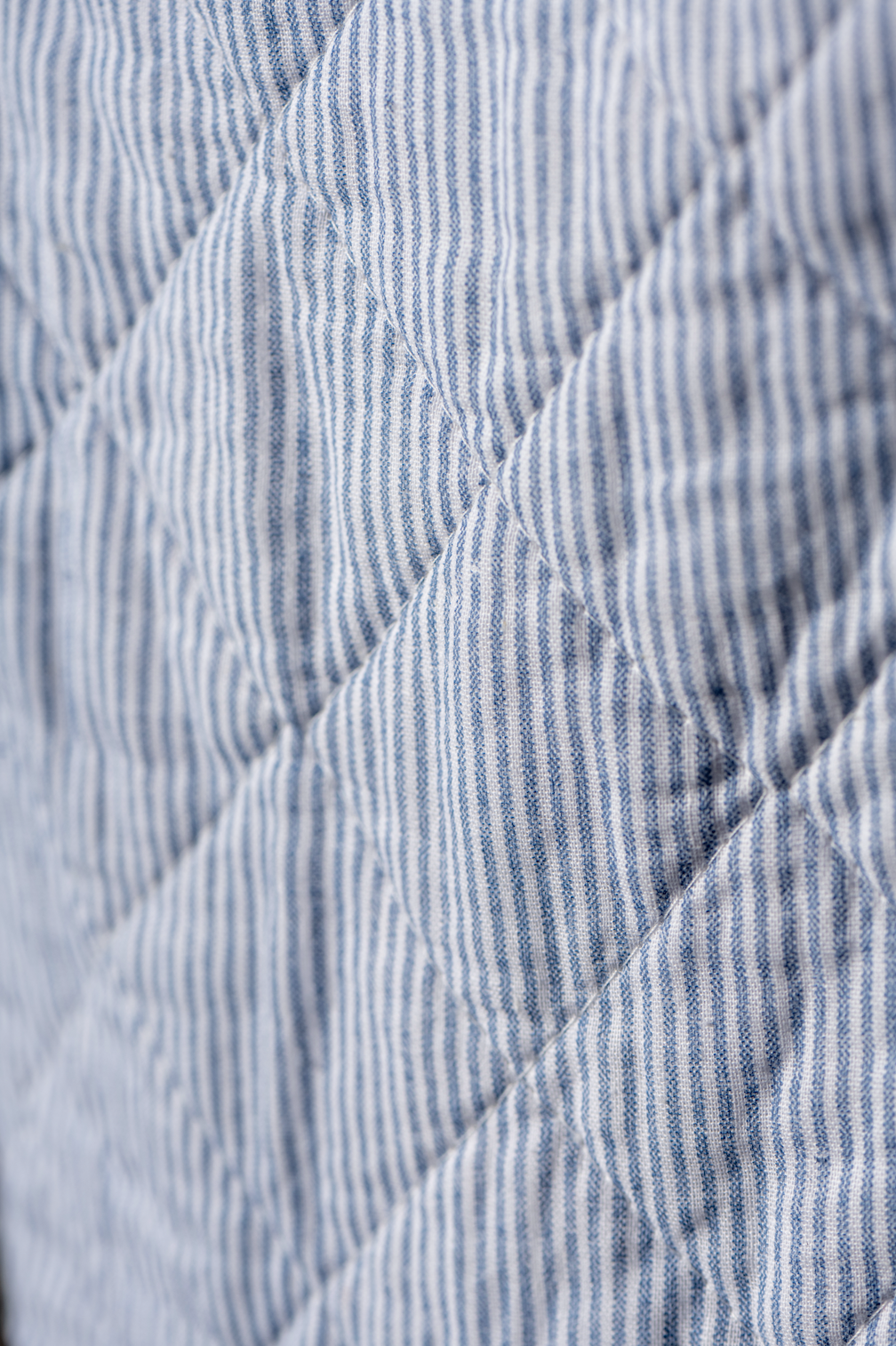 Gewatteerde tas | Blauw met wit gestreept | IB Laursen
