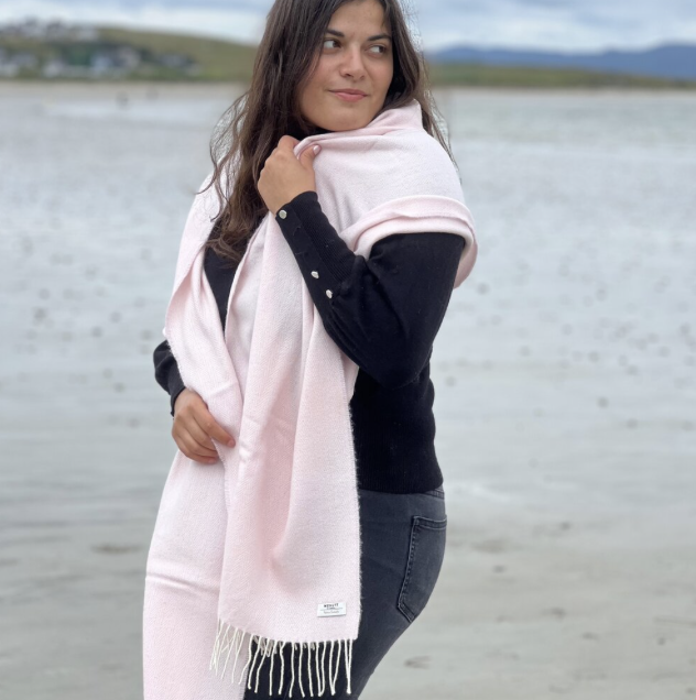 Cashmere lambswool wraps 45x203  cm