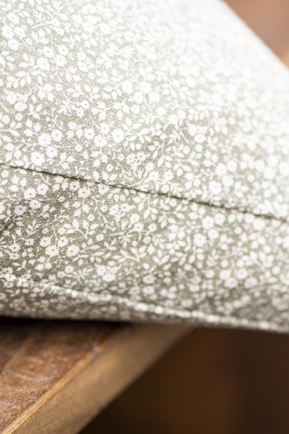 Box kussenhoes | Groen met bloemetjes | IB Laursen