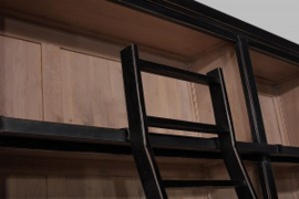 Bibliotheek kast Cargo met ladder