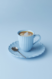 Mok met groeven hoog Blue bell | IB Laursen