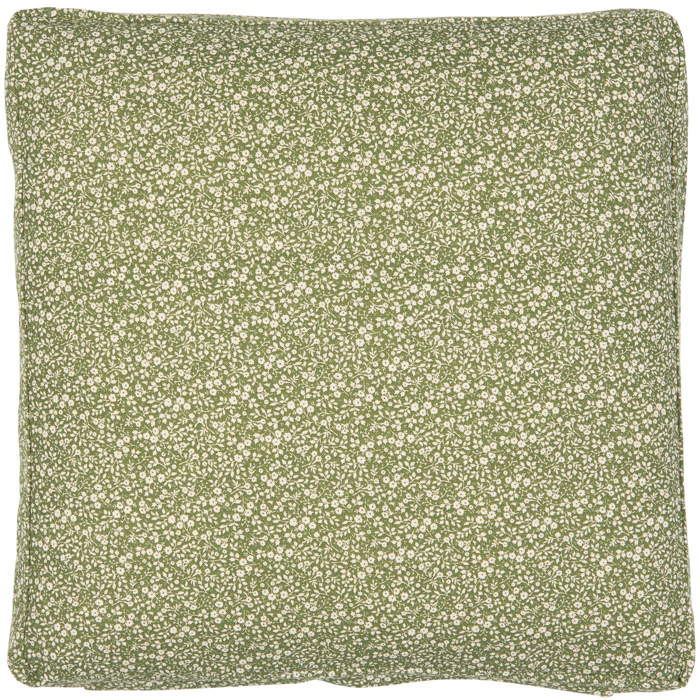 Box kussenhoes | Groen met bloemetjes | IB Laursen