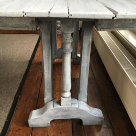 Klooster tafel in grijs patin