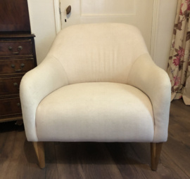 Fauteuil gladde rug