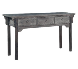 Driftwood sidetable chinesse met 3 lades