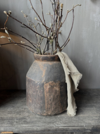 Nepalese houten pot XL nr.5