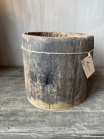 Luksa houten pot antiek nr.4