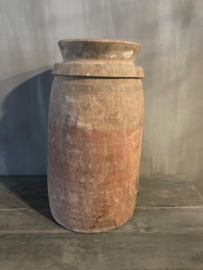 Nepalese houten pot XL nr.2