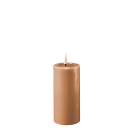 Deluxe led candle caramel 5x10