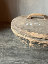 Unieke houten bak met deksel M nr.5