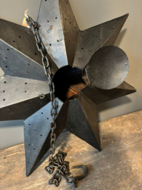 Metalen kerst ster hangend Kushi 60cm