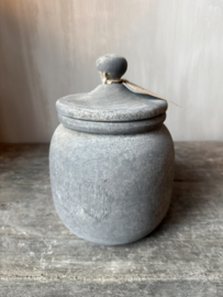 Luksa houten pot met deksel Halima S