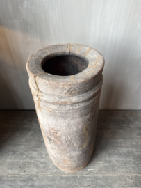 Nepalese houten pot XL nr.4