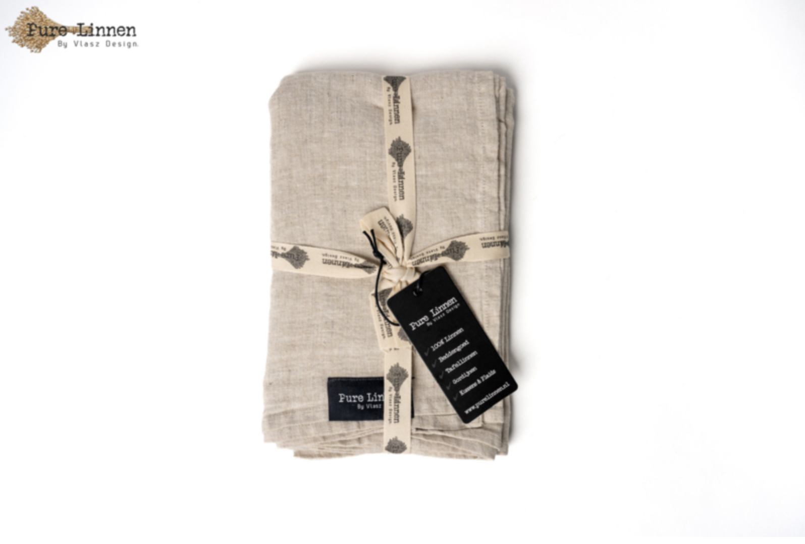 Pure Linnen tafelloper Martha naturel