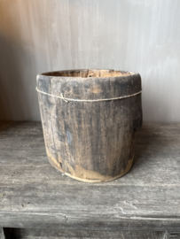 Luksa houten pot antiek nr.4
