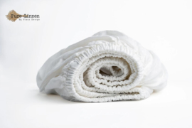 Pure linnen hoeslaken wit 30cm