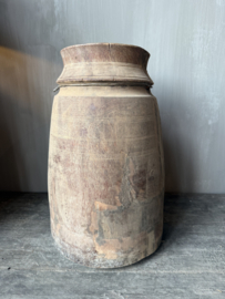 Nepalese houten pot XL nr.6