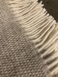Belpo plaid 100% wol beige