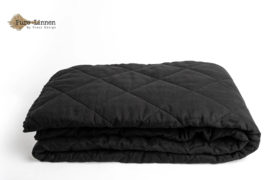 Pure linnen sprei zwart diamond