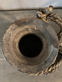 Nepalese houten kruik met deksel nr.92