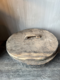 Unieke houten bak met deksel L nr.1