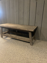 Old barn salontafel met spijlen rondom