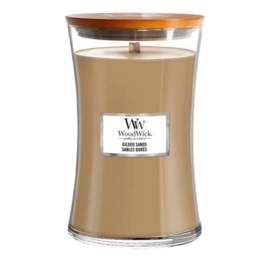 WoodWick candle gilded sands