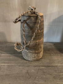 Nepalese houten kruik met deksel nr.93