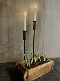 Stalen kandelaar S