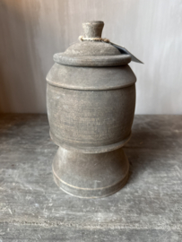 Luksa houten pot met deksel Anwar