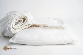 Pure linnen hoeslaken wit 20cm